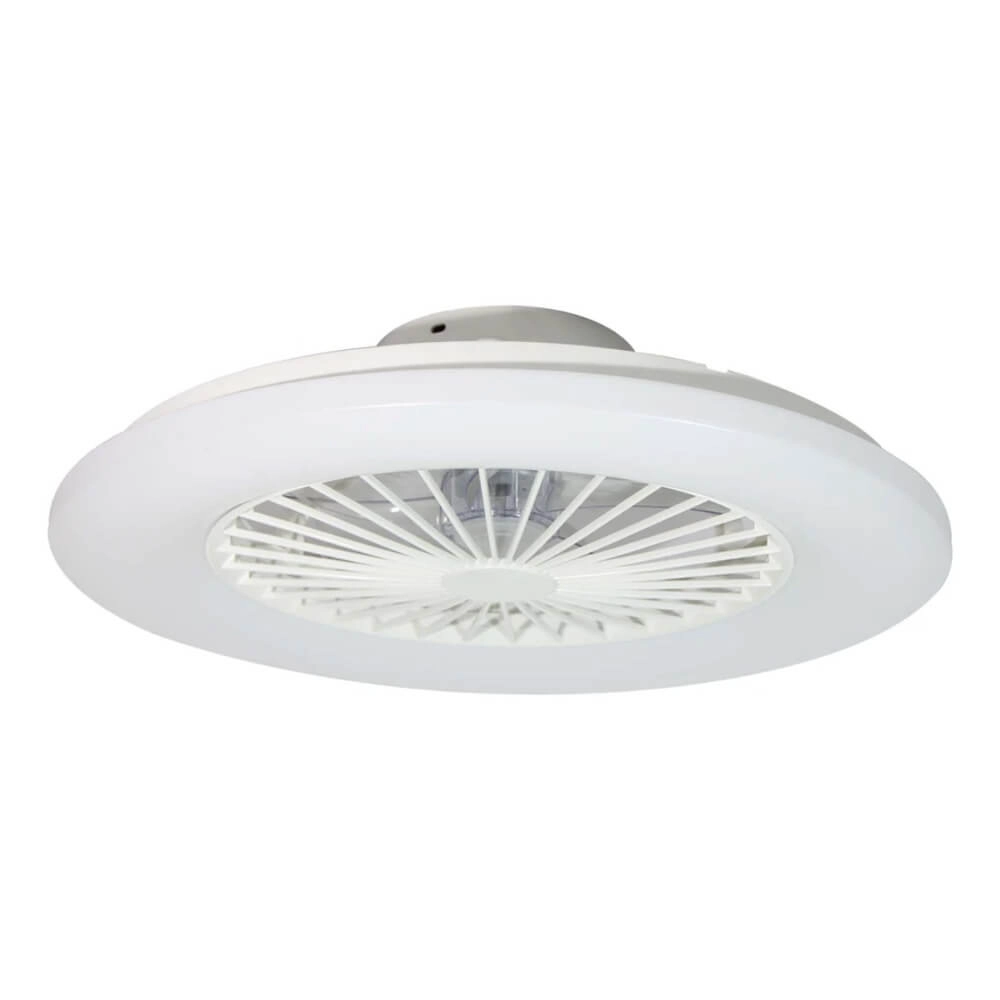 Ventilateur de plafond avec éclairage Oslo blanc