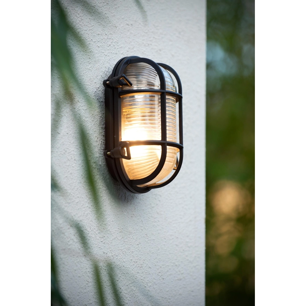 Lampe murale Bullseye Dudley IP54 noir Lucide 5411212114891