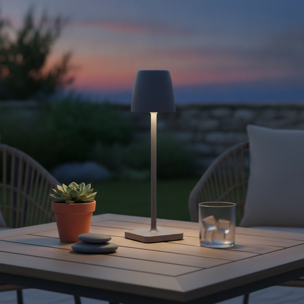 Lampe de table Colt Gris rechargeable
