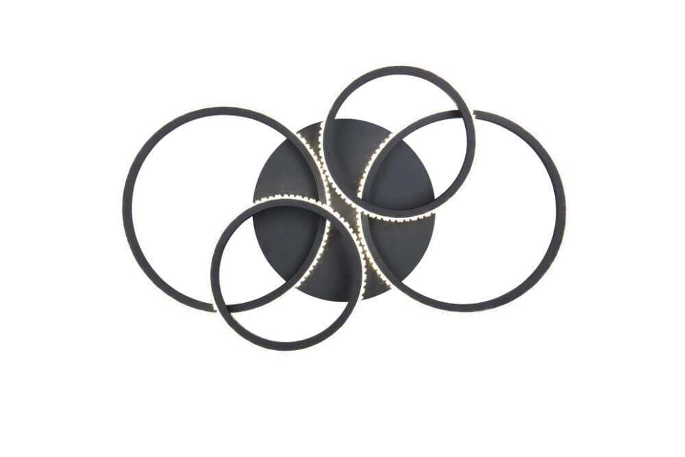 Plafonnier design Cires noir Trio 4017807600964