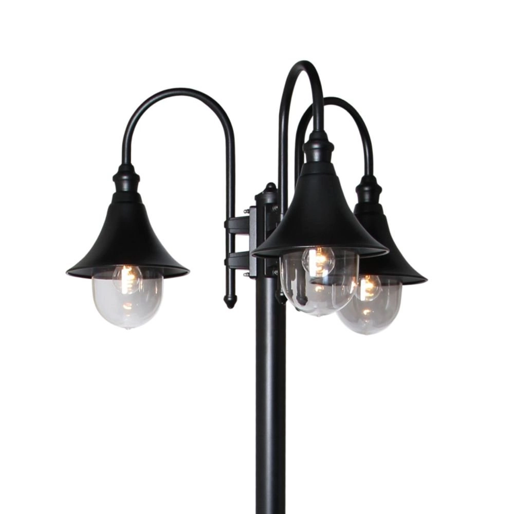 Lampadaire Jardin Calice 3 lumières noir Franssen 8033239009034