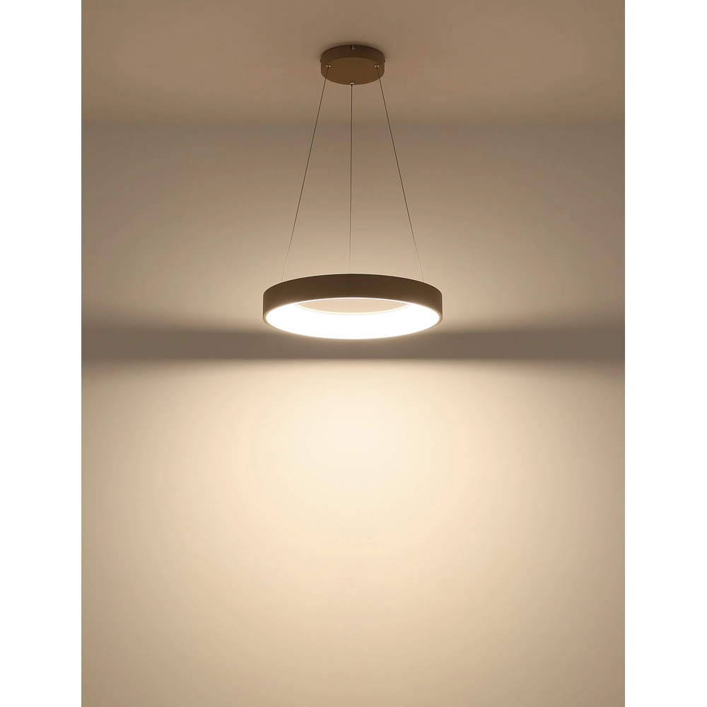 Suspension moderne Gallegos brun sable Ø 50cm Globo 9007371569960