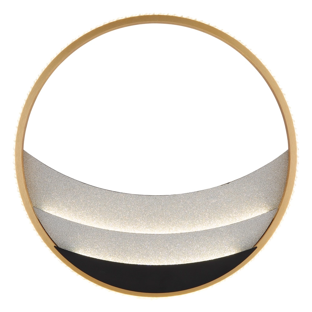 Lampe de plafond unique Constance noir avec or Ø 41cm Globo 9007371566846