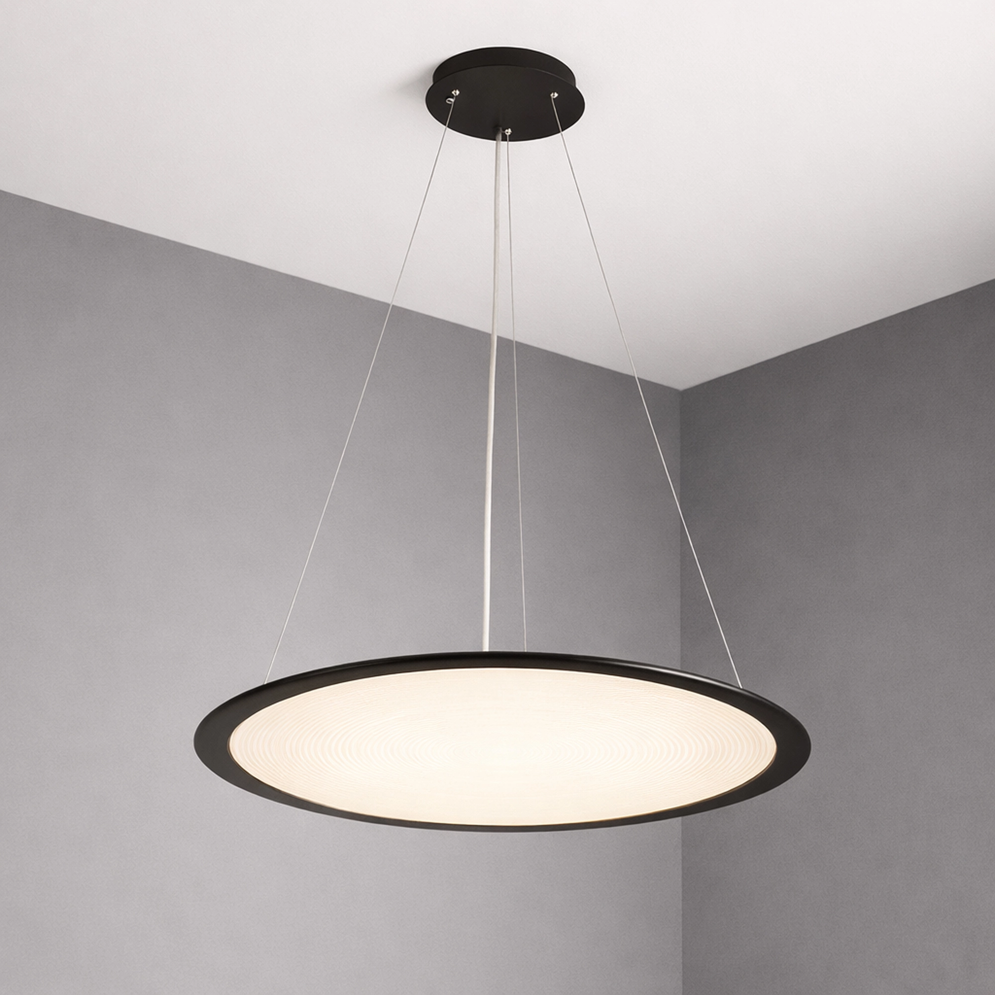 Lampe suspendue Vistina Ø 58 cm noir