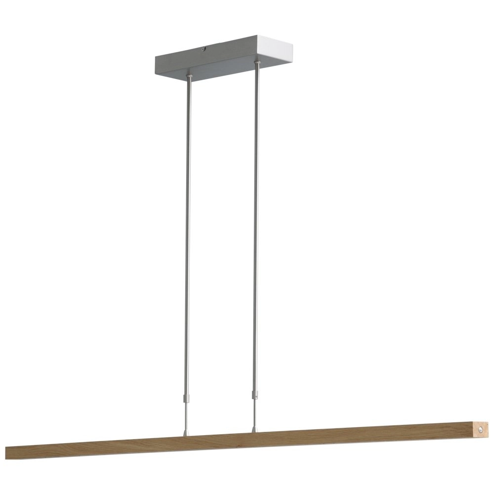 Lampe suspendue Oak nickel avec bois 134cm Masterlight 8718121183541