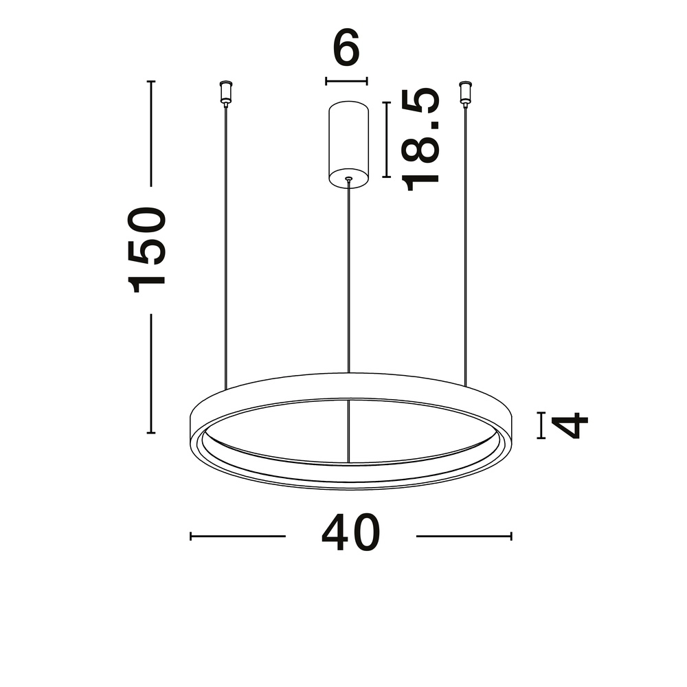 Suspension élégante Perrine Ø 40cm marron café Lyora 5212017438928