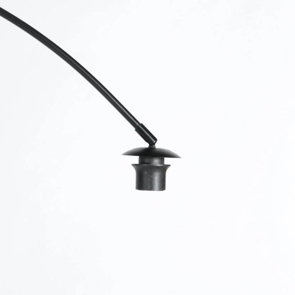 Lampadaire Curve noir avec abat-jour blanc Ø 50cm Steinhauer 8712746179415