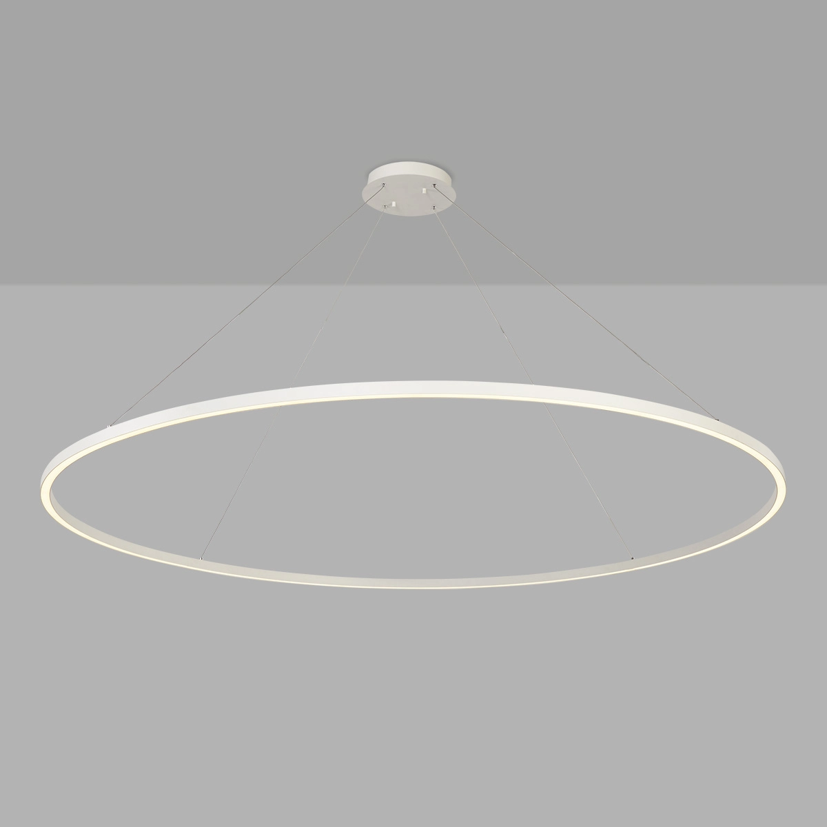 Lampe pendante de conception Compass Ø 200cm de blanc