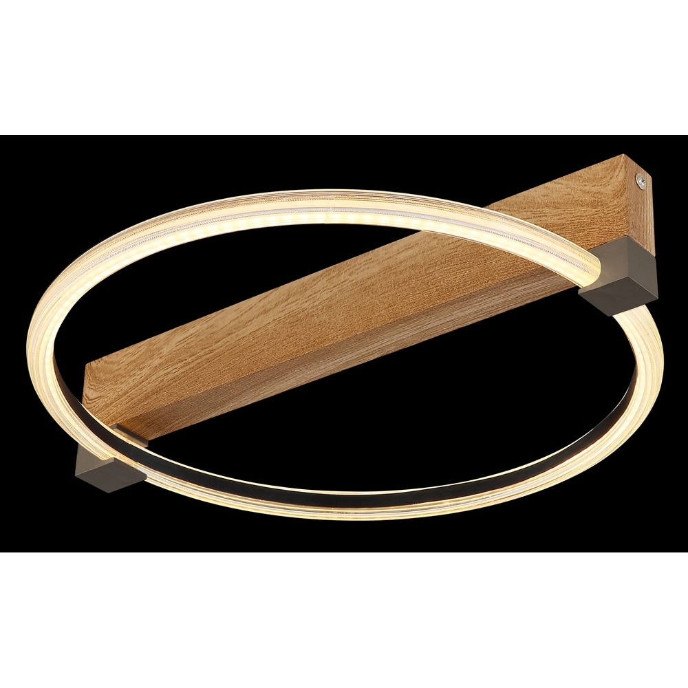 Lampe de plafond Fletcher Conception du bois Globo 9007371586288