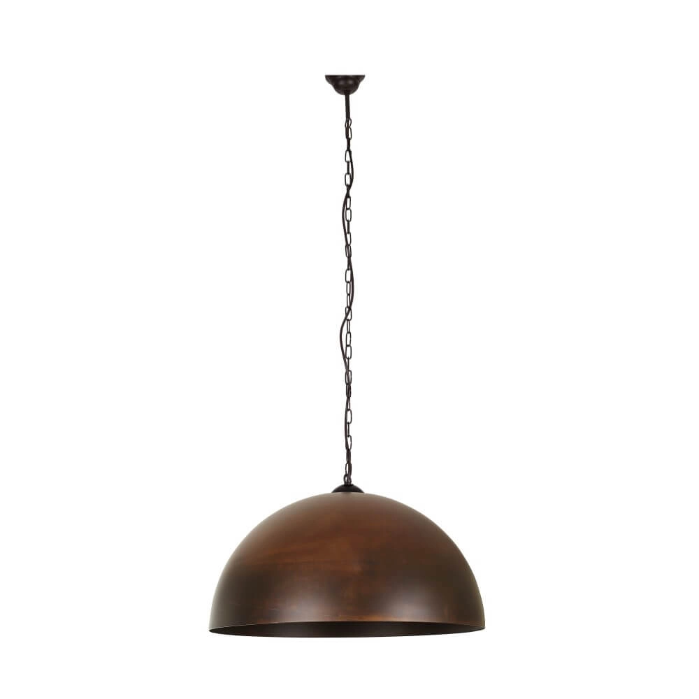 Lampe suspendue rouillée Hemisphere Rust L Ø 50 cm Lyora 5903139636896