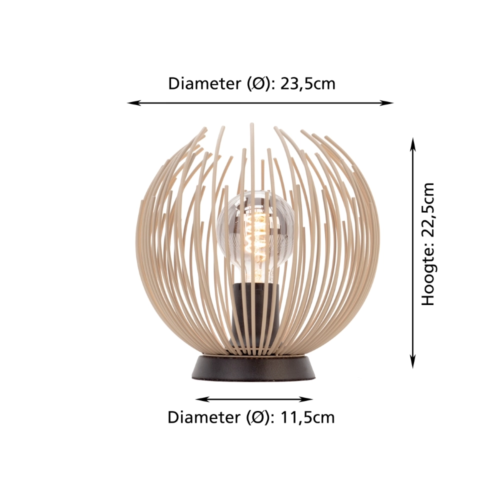 Lampe de table design Alhabia brun sable Stars of Light 9008606353132