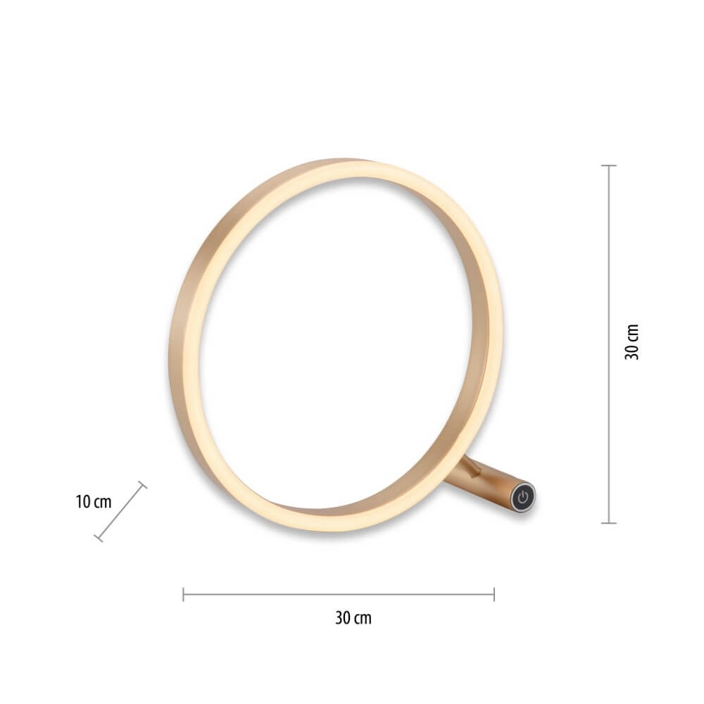 Lampe de table Ritus laiton Just Light 4043689985615