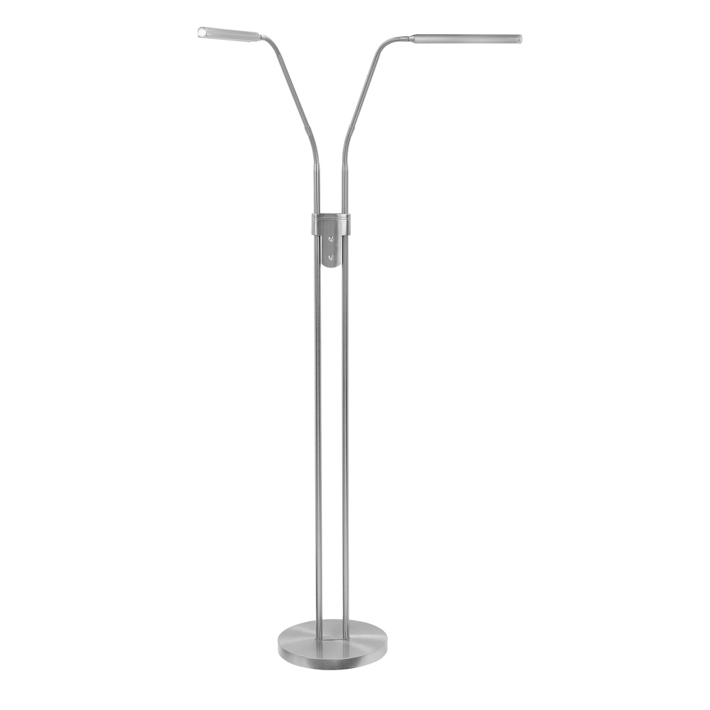 Lampe de lecture design Murcia nickel 2 lumières