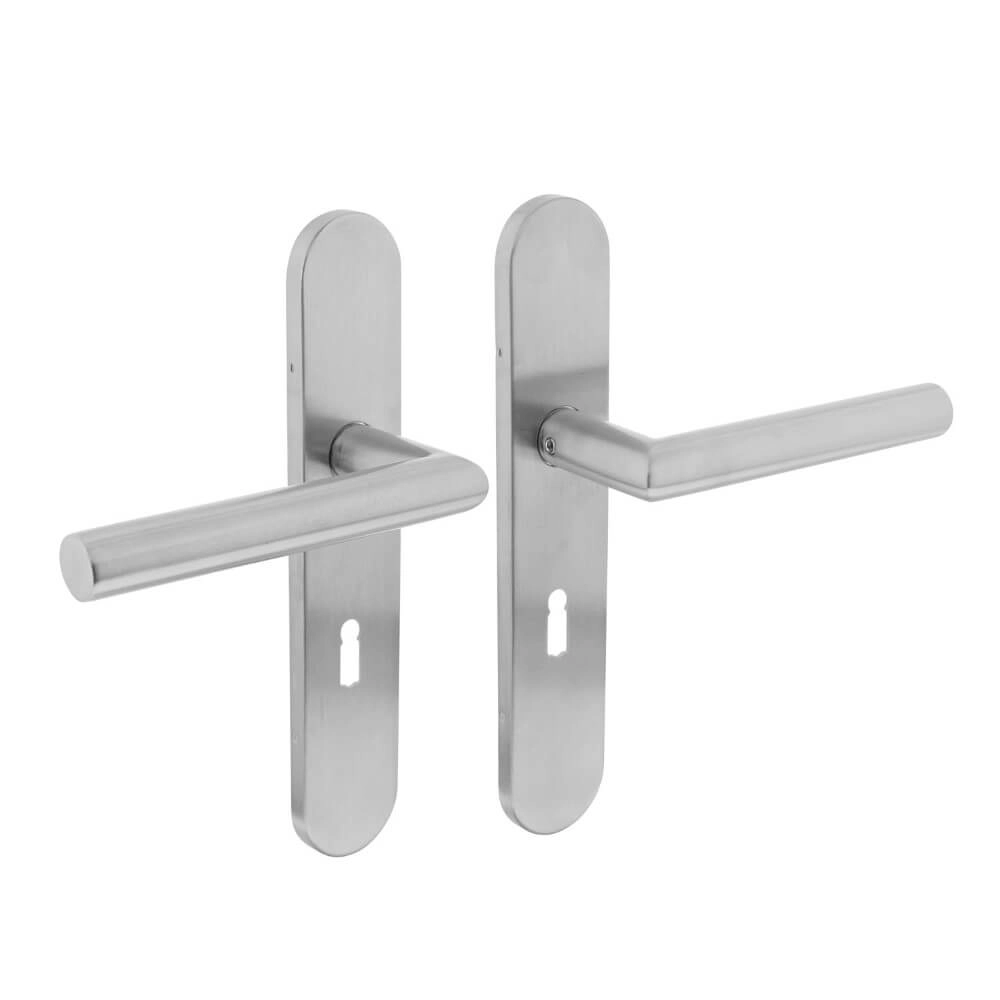 Poignée de porte étanche Hoek 90 Trou de serrure 56mm Acier inoxydable