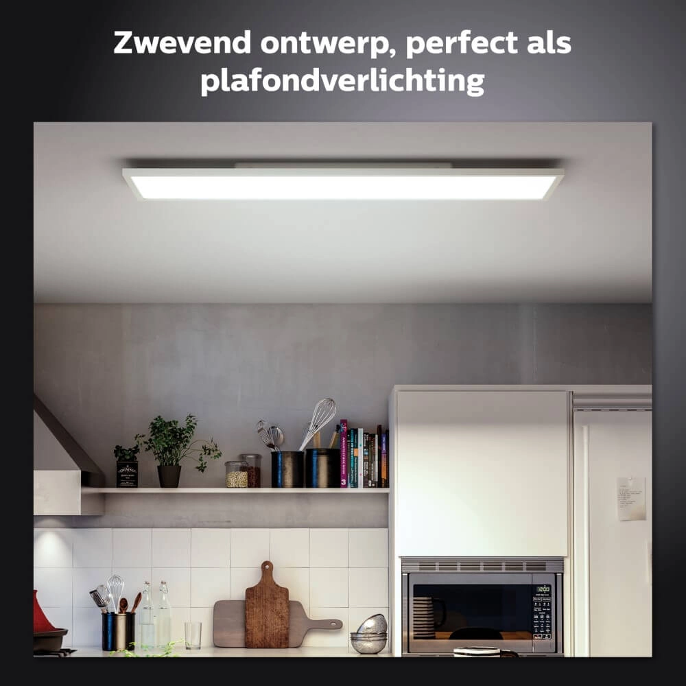 Plafonnier 120x30cm Hue Aurelle - White Ambiance Blanc Philips 8719514382664