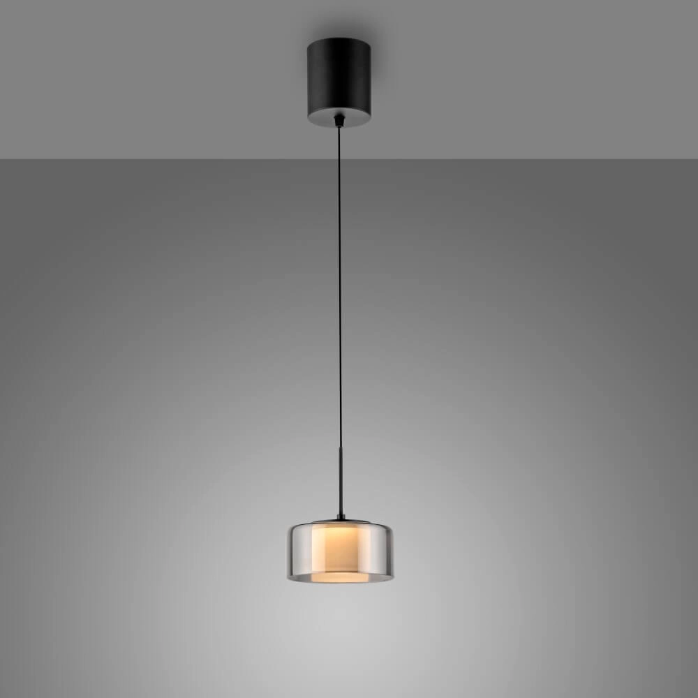 Lampe suspendue noire Rika moderne Paul Neuhaus 4012248383063