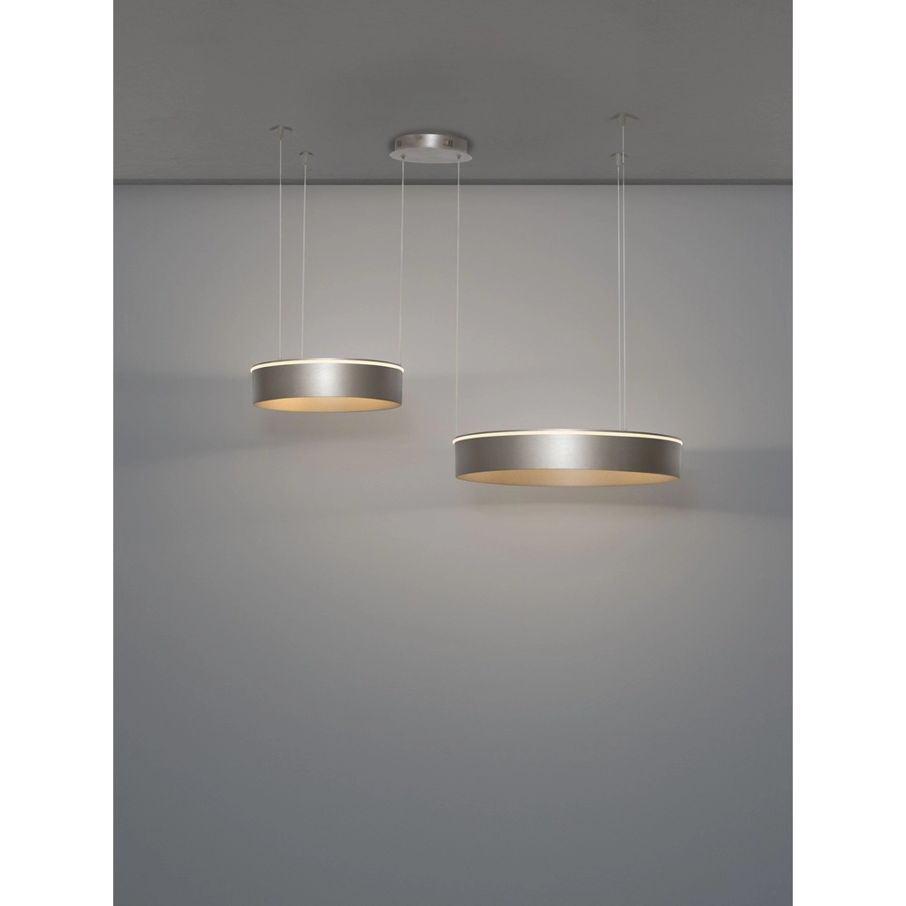 Lampe pendante moderne Olivia Double nickel Lyora 5212017494276