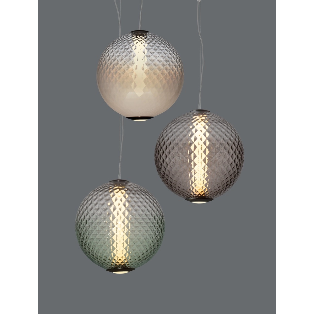 Suspension Aora Verre vert convexe Lyora 5212017483829