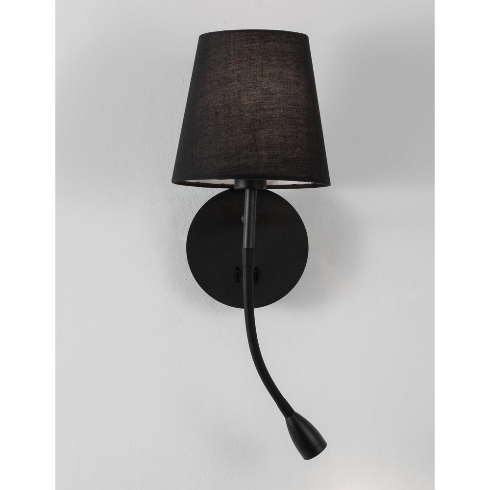 Lampe de chevet Nia noir Lyora 5212017427120