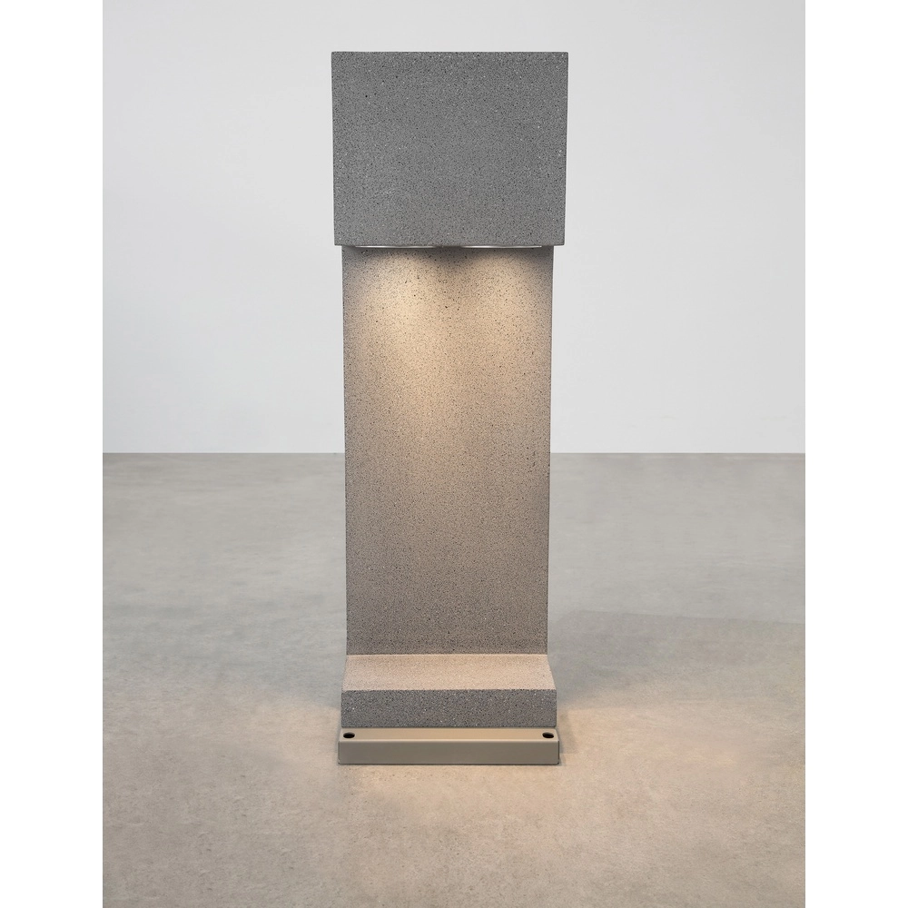 Lampe de jardin Grante gris béton