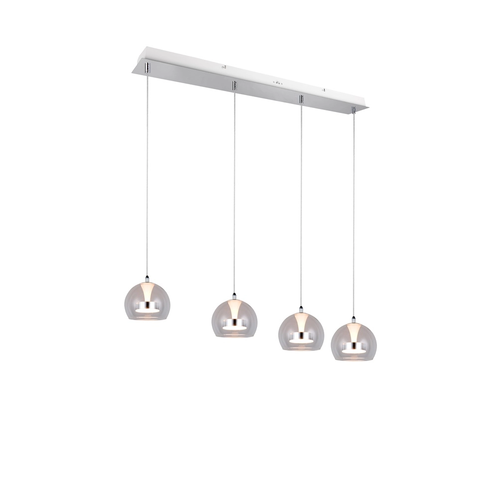 Suspension Flynt Chrome à 4 lumières Trio 4017807671018