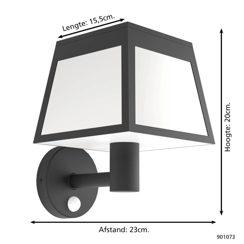 Applique solaire Altilia noir avec du blanc Eglo 9008606298006