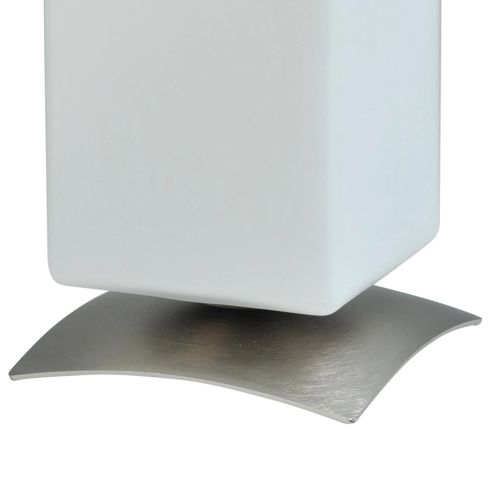 Lampe de table Oblica Square 23cm gris métallisé Masterlight 8718121011646