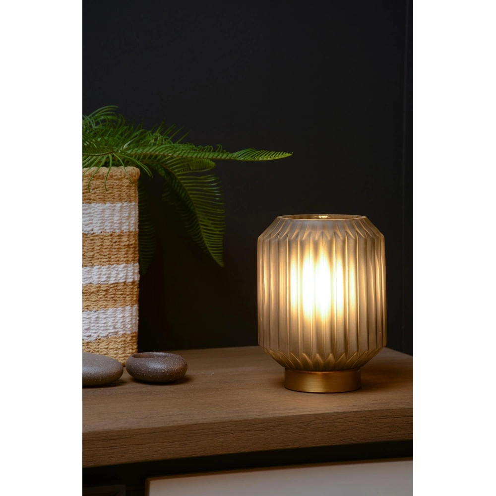 Lampe de table Sueno gris Lucide 5411212451484