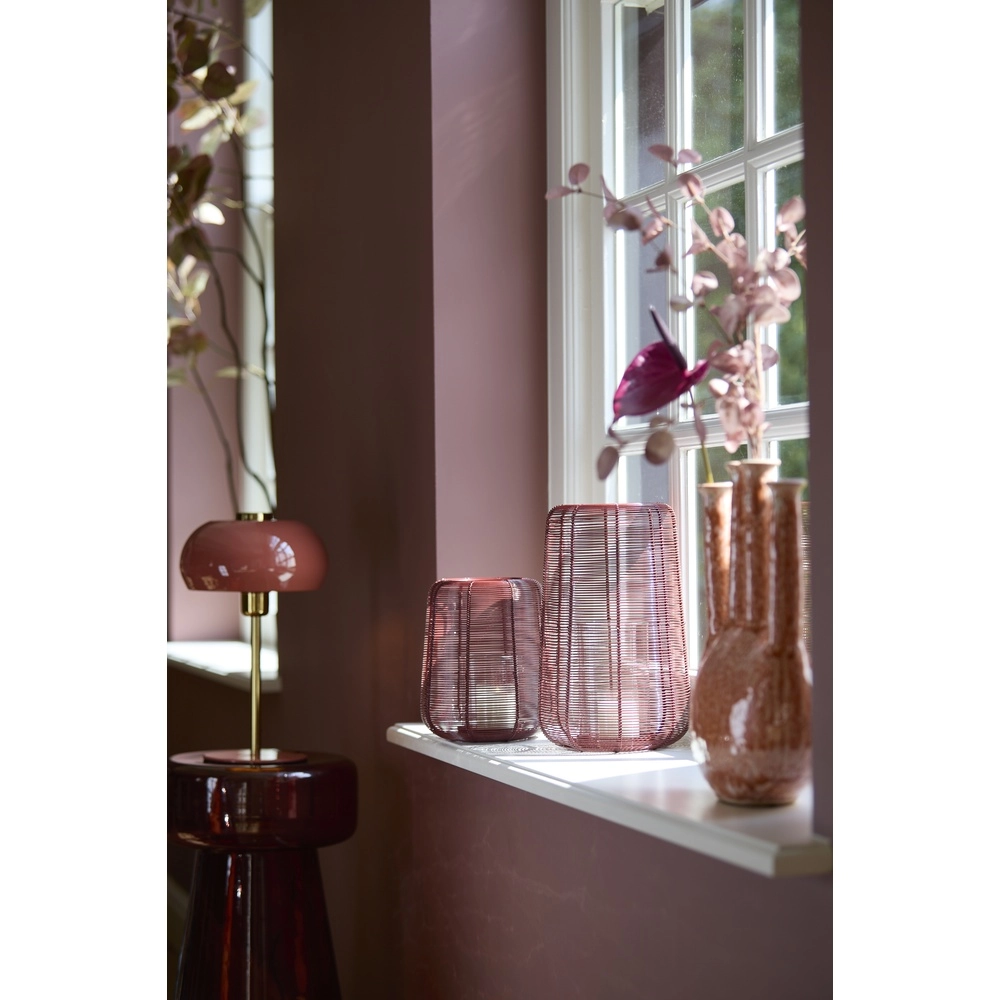 Lampe de table Surin Ø 22cm - corail brillant avec or Light & Living 8717807743420