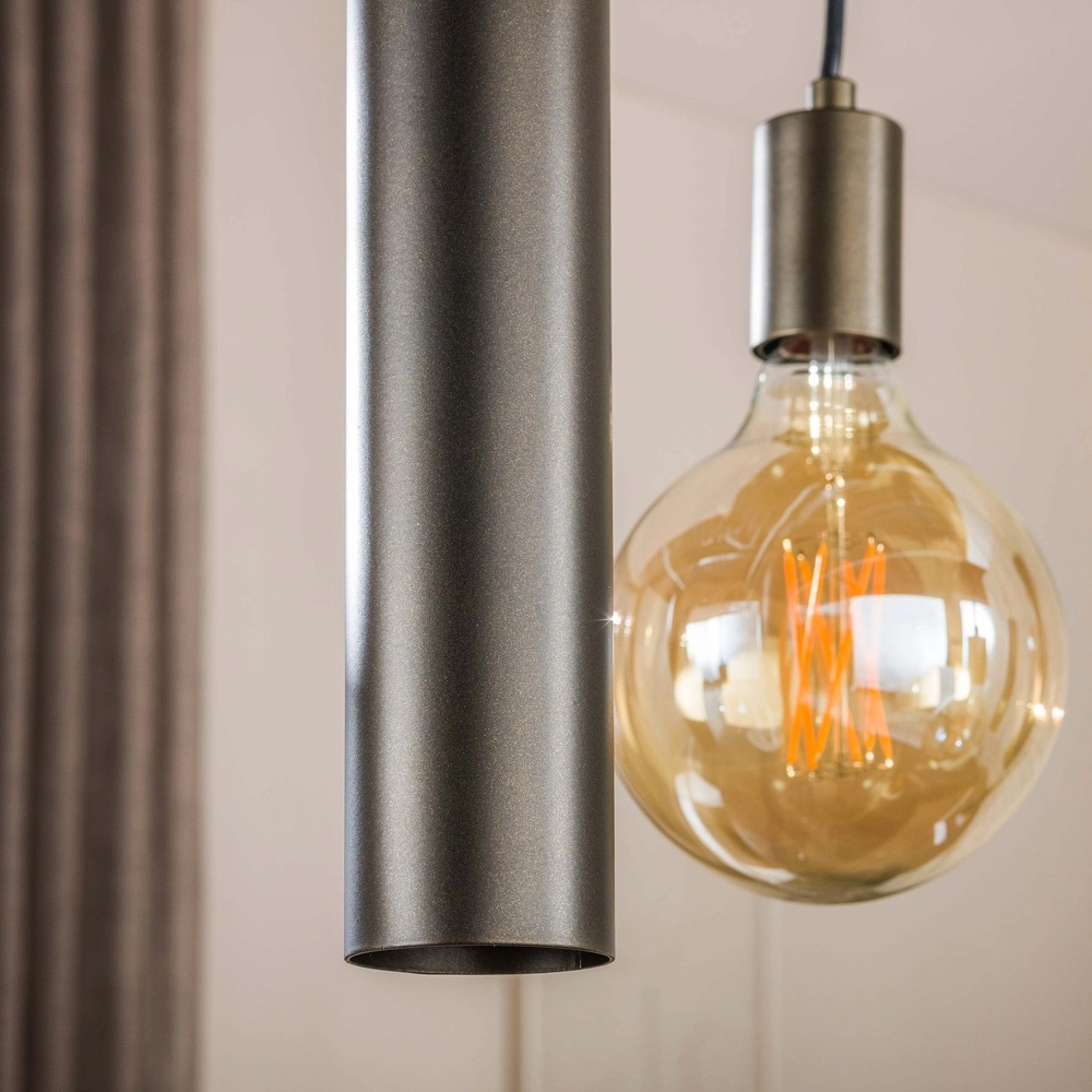 Lampe pendante de conception Senso Marron sienne à 7 lumières Lyora 8716803515024