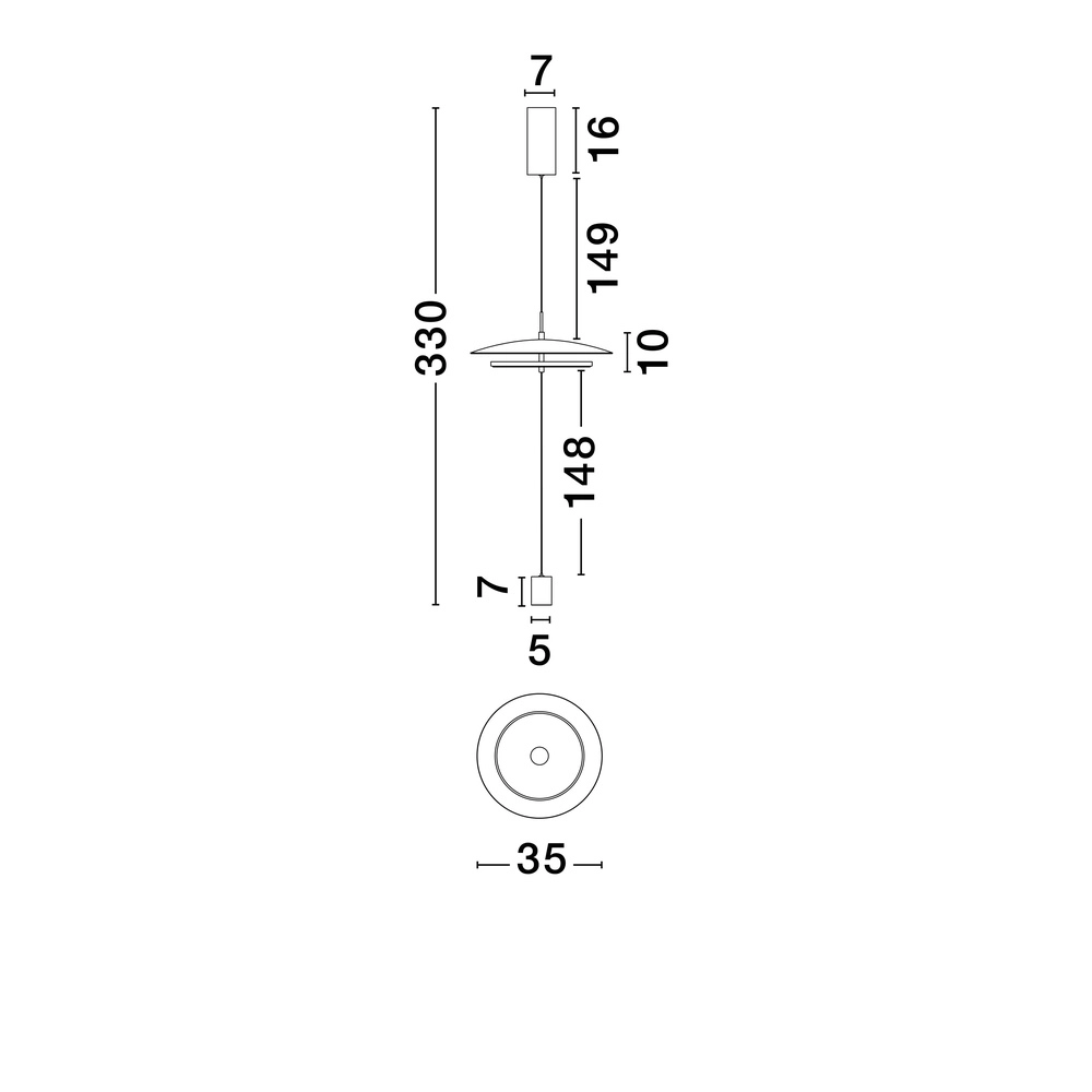 Suspension design Olos blanc Lyora 5212017457004