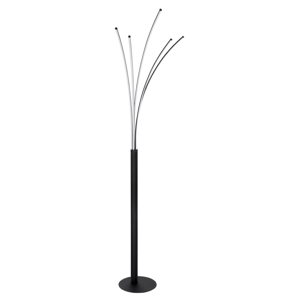 Lampadaire moderne Bizzy Couleur de lumière noire réglable Globo 9007371440276