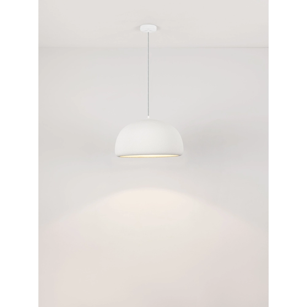 Lampe pendante moderne Davo blanc Ø 43cm Lyora 5212017495686