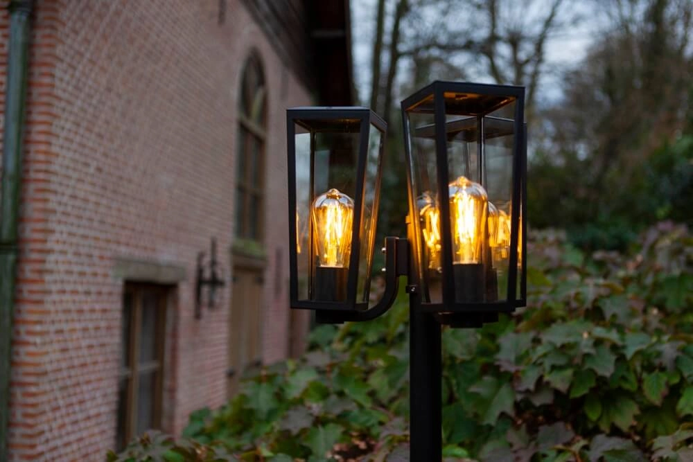 Lampe de jardin unique Pine 3 lumières noir Lutec 6939412070667