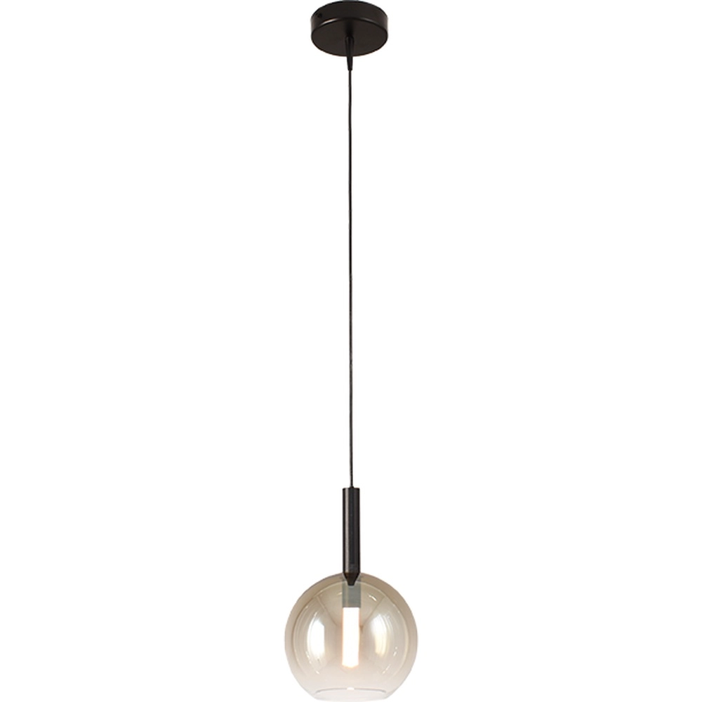 Lampe pendante Ø 17cm Lido Ball avec du verre doré qui s’estompe.