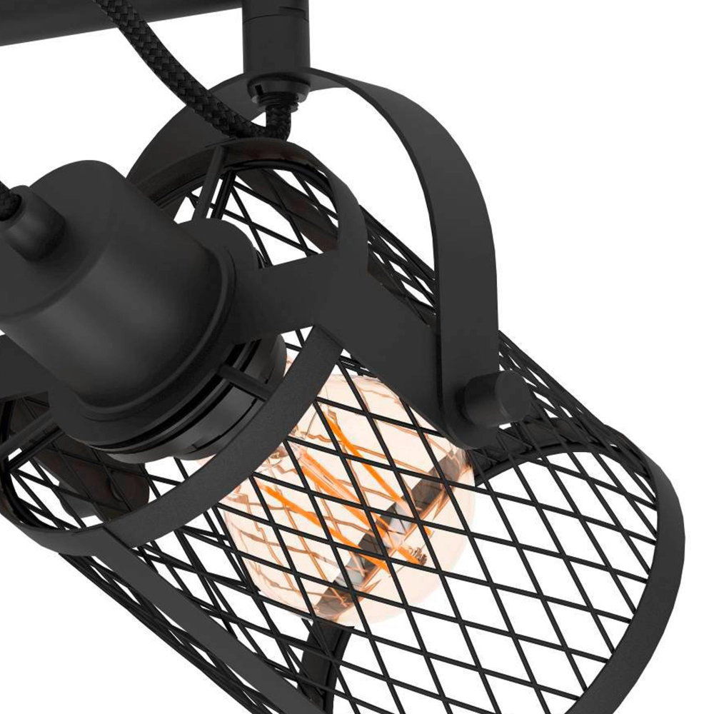 Plafonnier Dellow 1 Noir 2-Le plus léger Eglo 9002759312442