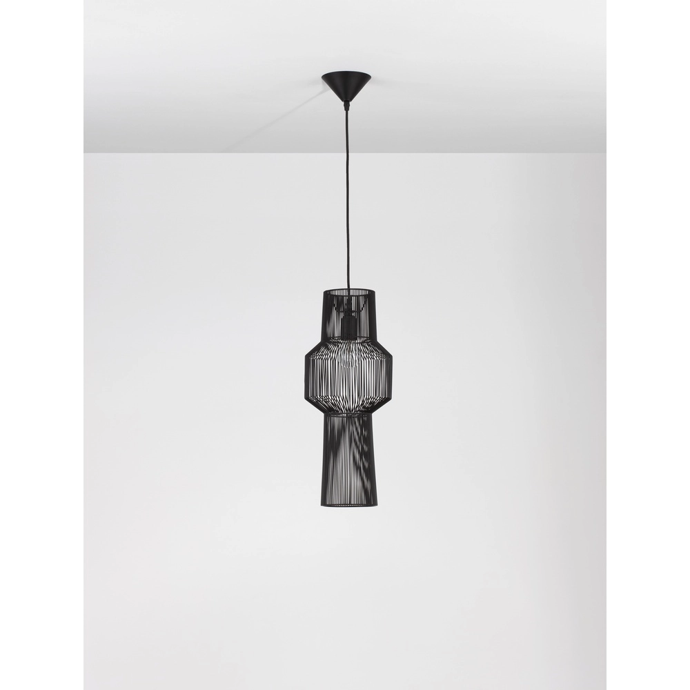 Suspension Bohème Bredo Ø 21cm noir Lyora 5212017438904