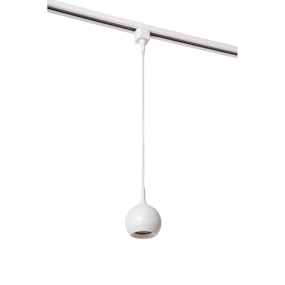 Suspension lumineuse à rail Track Favori Blanc monophasé