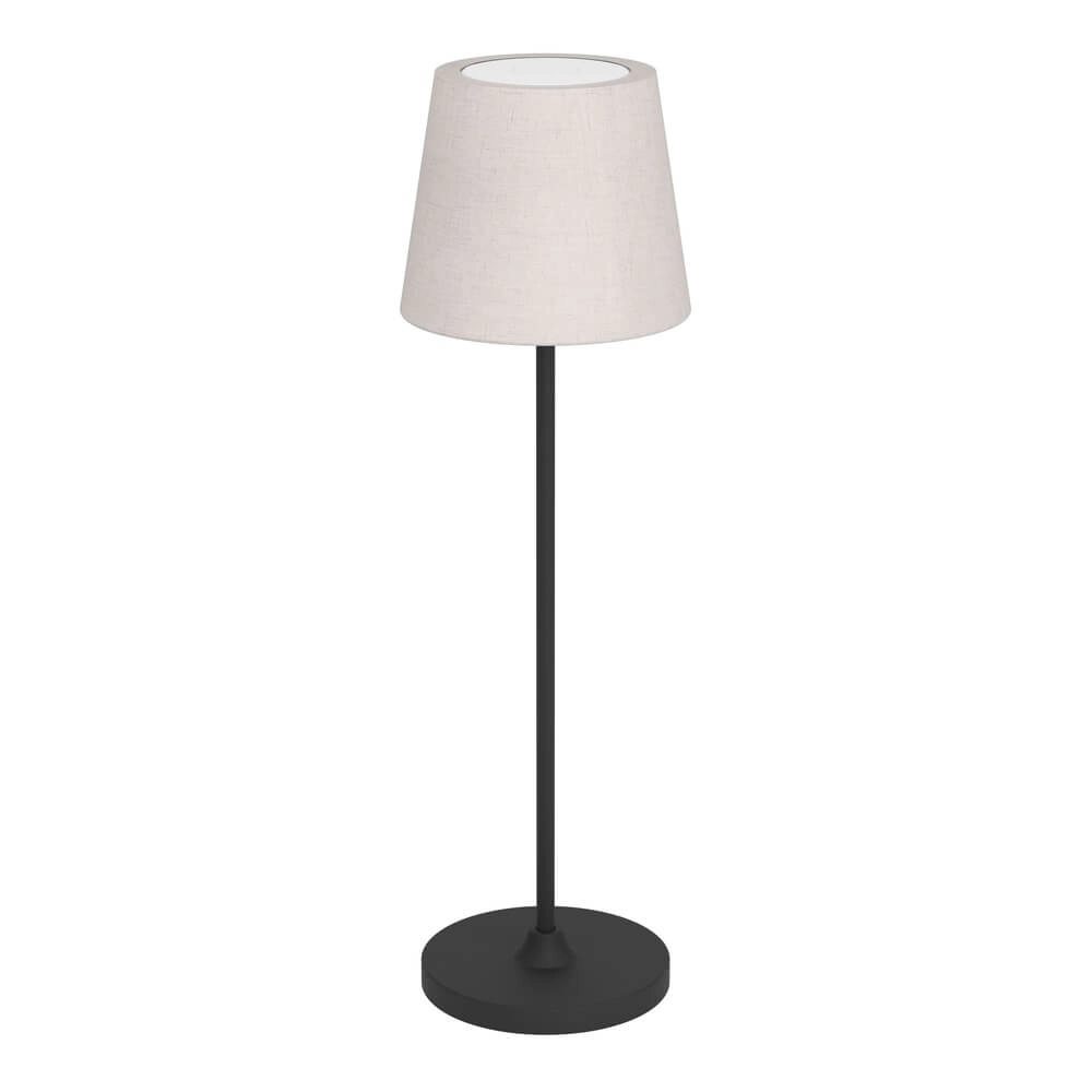 Lampe de table Leonero Blanc avec tissu Lampe de table Leonero Blanc avec tissu