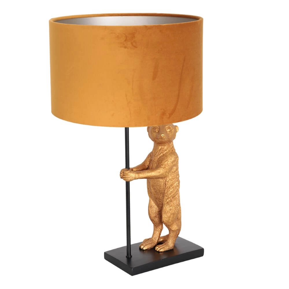 Lampe de table Animaux avec du velours doré Steinhauer 8712746151848