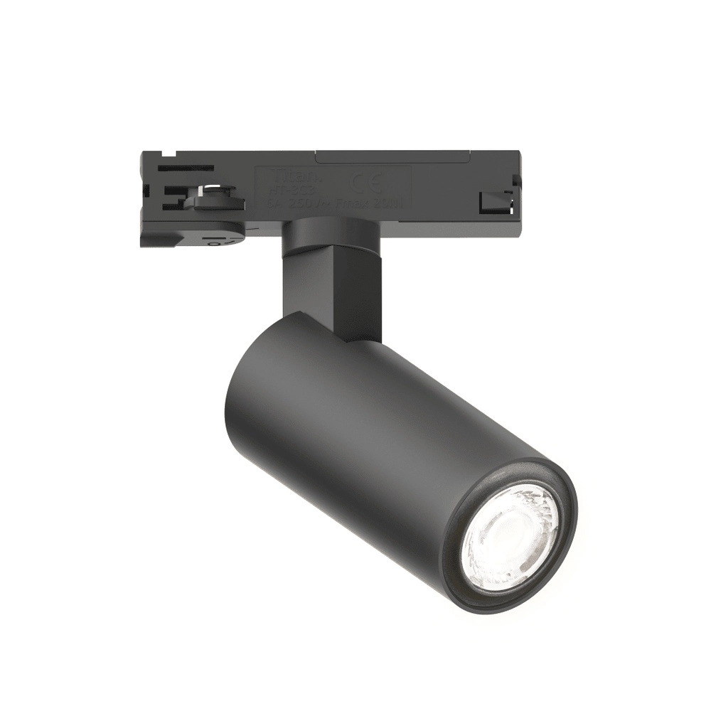 Spot sur piste monophasée Tevo Mini Noir