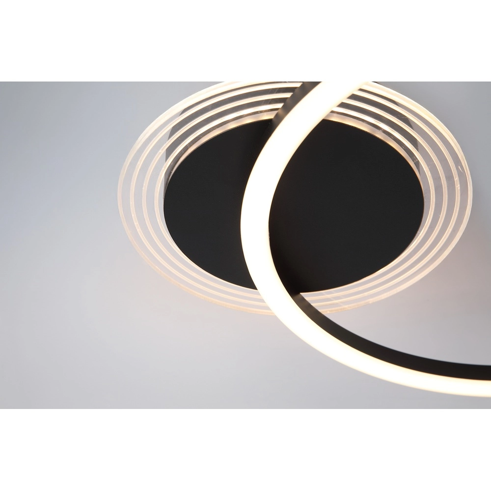 Plafonnier Contour Noir Simple Searchlight 5053423298757