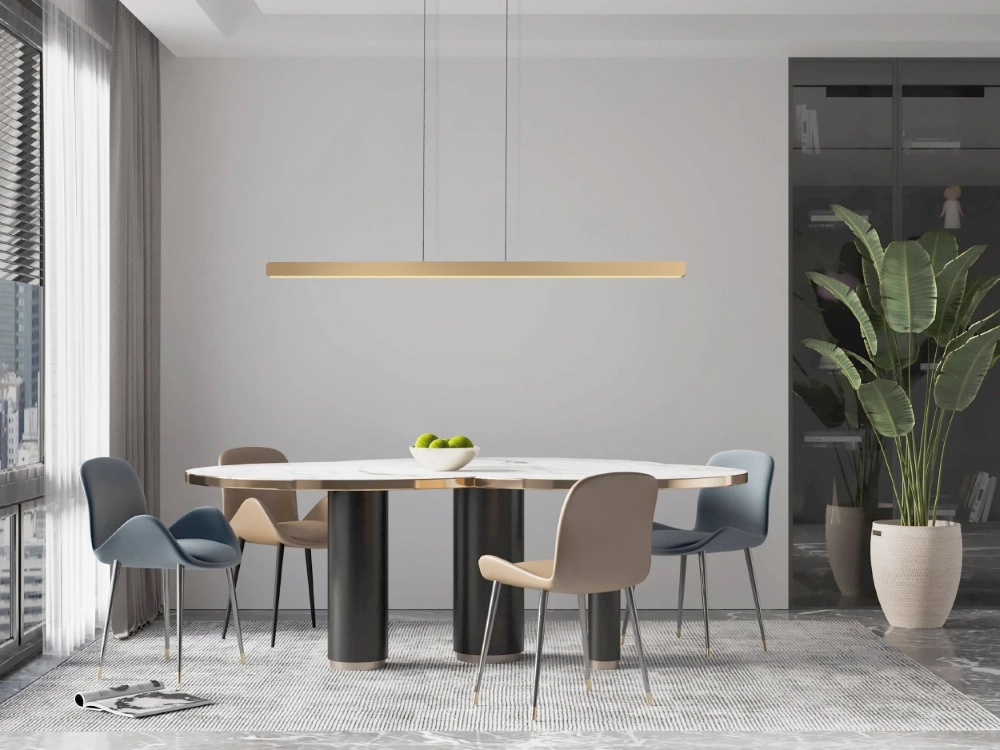 Sleek pendant lamp Ciggiano gold Stars of Light 9008606357864