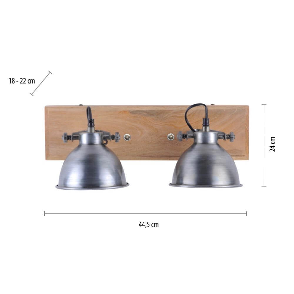 Plafonnier Samia 2 lumières Just Light 4043689957377