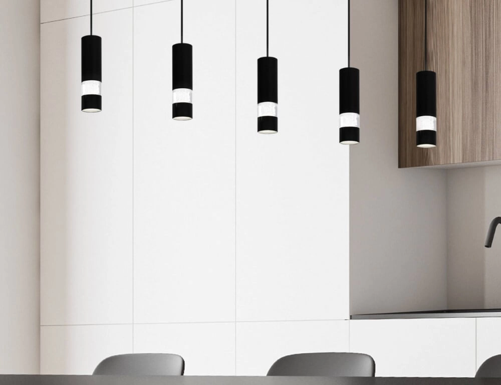 Lampe suspendue 5 lumières Bernabeta noir Stars of Light 9002759397067