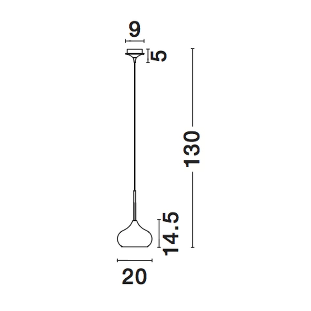 Suspension design Cioto Ø 20cm or rose Lyora 5212017403490