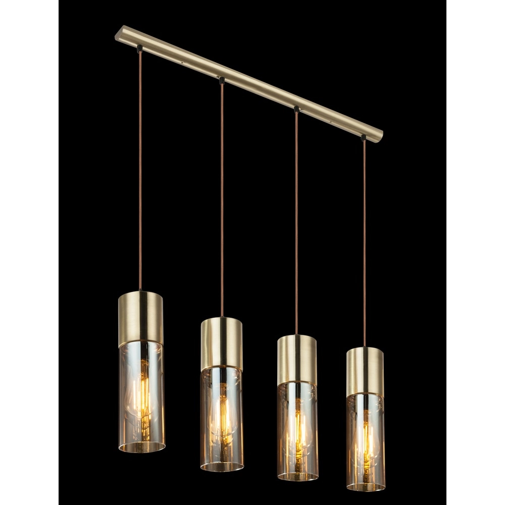 Lampe suspendue à 4 lumières Annika Conception en or Globo 9007371370214