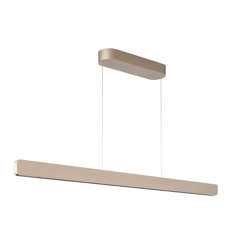 Lampe suspendue Kaia 120 cm d’or champagne