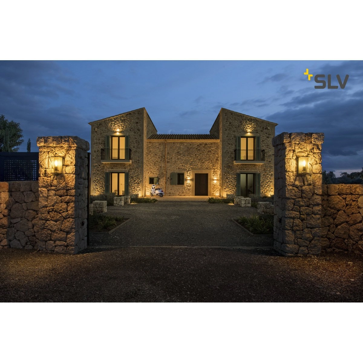 Lampe d'extérieur design Quadrulo avec capteur SLV 4024163226752