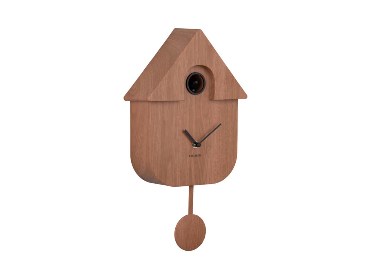 Horloge murale moderne Cuckoo Bois foncé